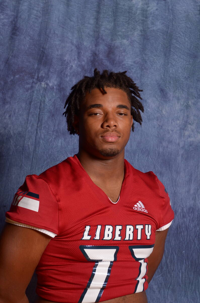 Liberty's Ed Haynes is a member of the Nevada Preps All-Southern Nevada football team.