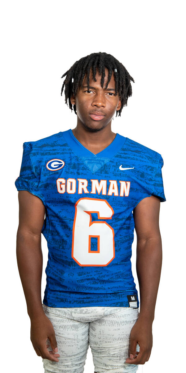 Bishop Gorman's Jeremiah Hughes is a member of the Nevada Preps All-Southern Nevada football team.