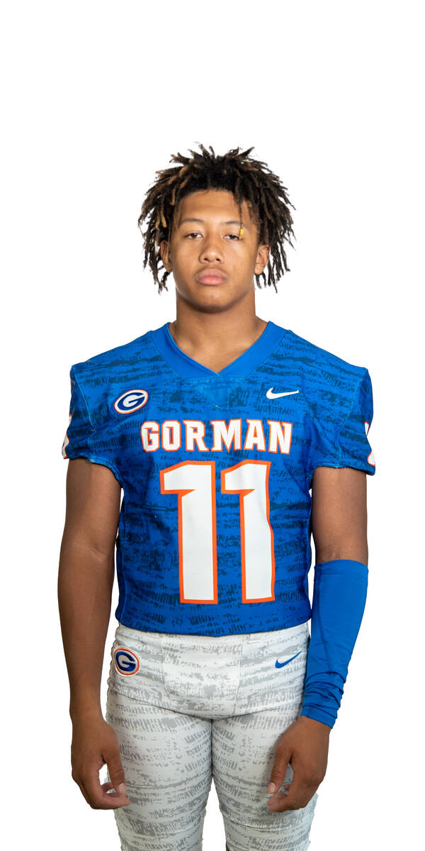 Bishop Gorman's Quincy Davis is a member of the Nevada Preps All-Southern Nevada football team.