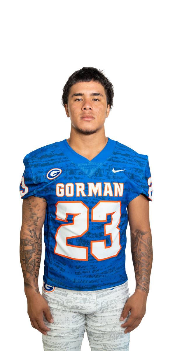 Bishop Gorman's Trech Kekahuna is a member of the Nevada Preps All-Southern Nevada football team.