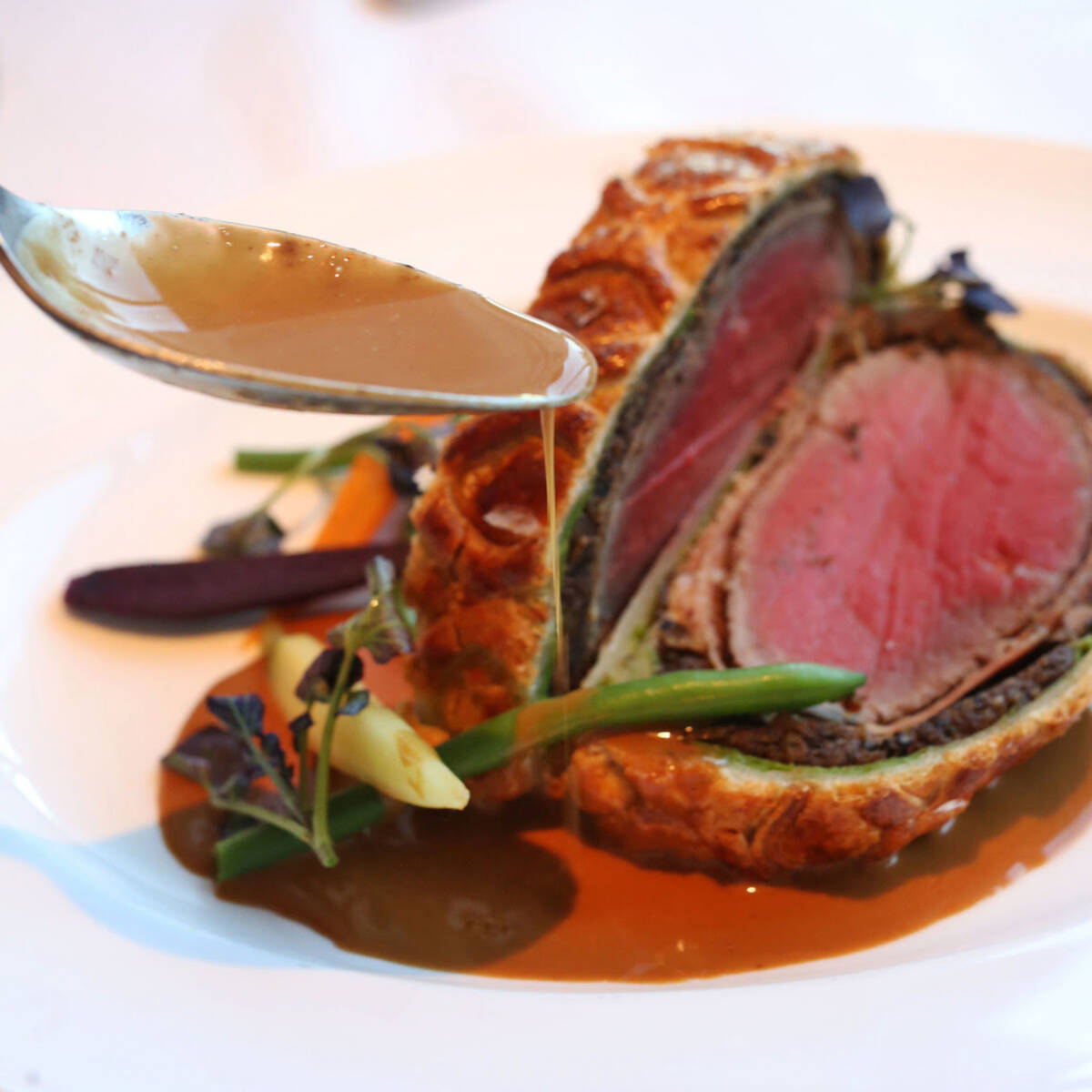 Chateaubriand for two is being served on Christmas Day 2022 at Scotch 80 Prime in The Palms of ...