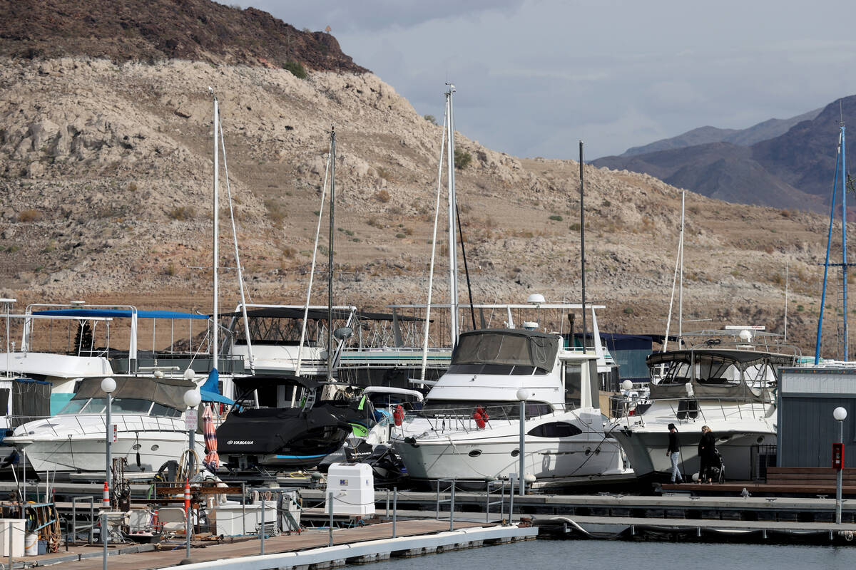 Lake Mead Marina near Boulder City Monday, Dec. 5, 2022. (K.M. Cannon/Las Vegas Review-Journal) ...