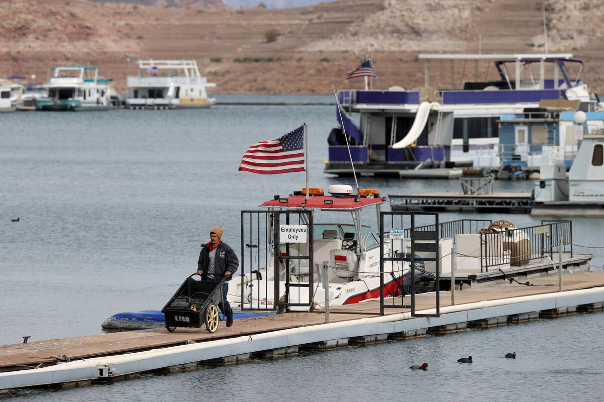 Lake Mead Marina near Boulder City Monday, Dec. 5, 2022. (K.M. Cannon/Las Vegas Review-Journal) ...