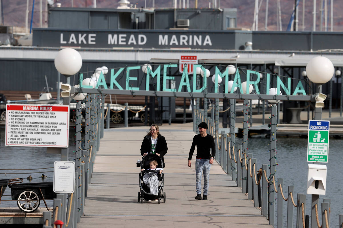 Lake Mead Marina near Boulder City Monday, Dec. 5, 2022. (K.M. Cannon/Las Vegas Review-Journal) ...