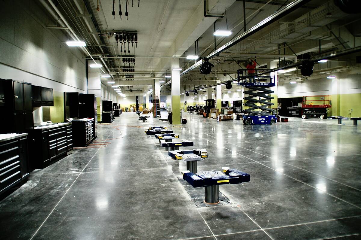 The service area at Las Vegas Centennial Subaru is ready for receiving vehicles. (Las Vegas Cen ...