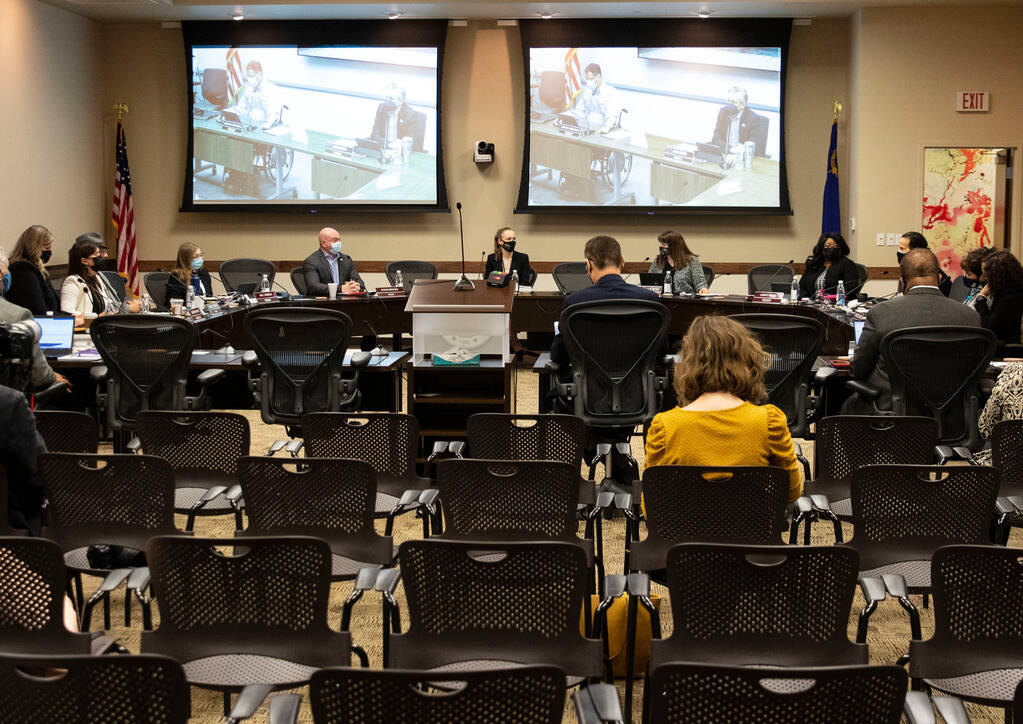 The Nevada System of Higher Education holds a special meeting on Friday, Nov. 12, 2021, in Las ...