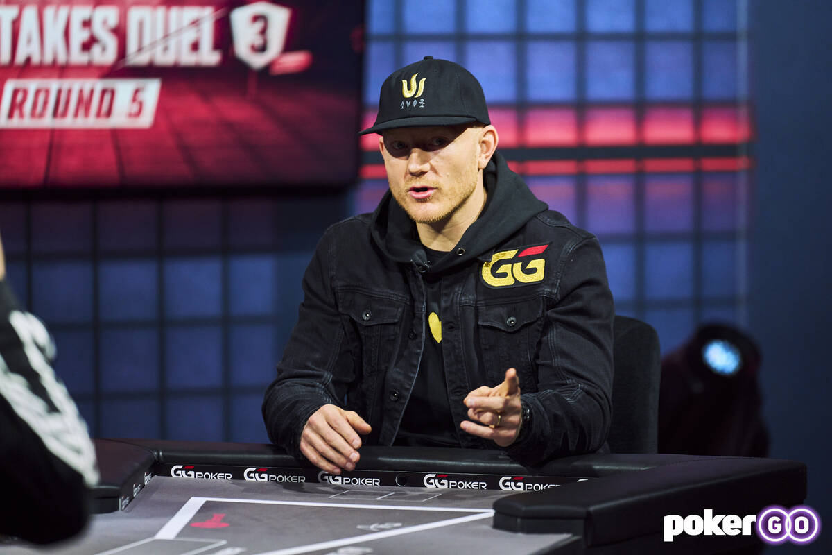 Jason Koon participates on "High Stakes Duel III" Round 5 on Wednesday, Dec. 7, 2022, at the Po ...
