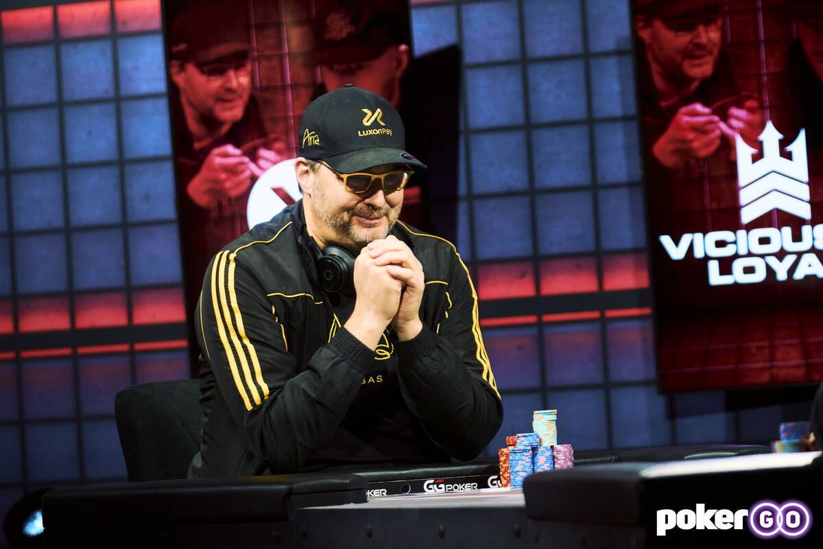 Phil Hellmuth participates on "High Stakes Duel III" Round 5 on Wednesday, Dec. 7, 2022, at the ...