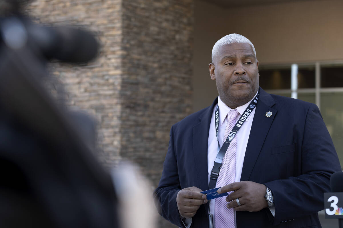 Nevada Department of Corrections deputy director Brian Williams speaks during a news conference ...