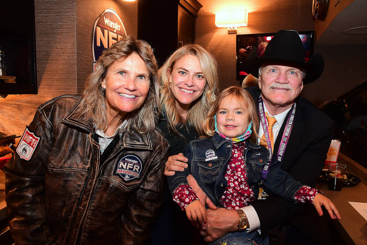 Pat Christenson, far right, is joined by, from left, wife Vicki, daughter Nicole and granddaugh ...
