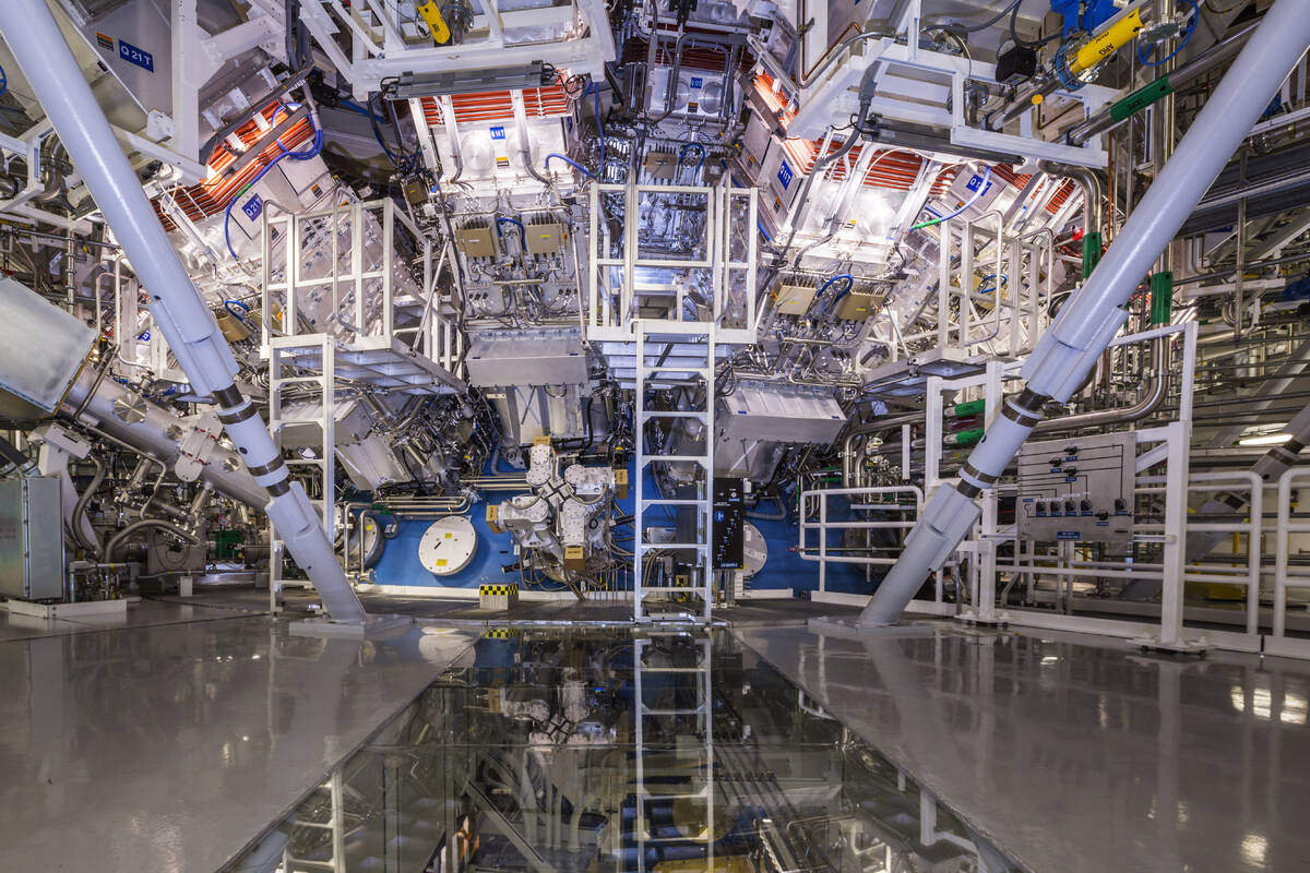 FILE - This undated image provided by the National Ignition Facility at the Lawrence Livermore ...