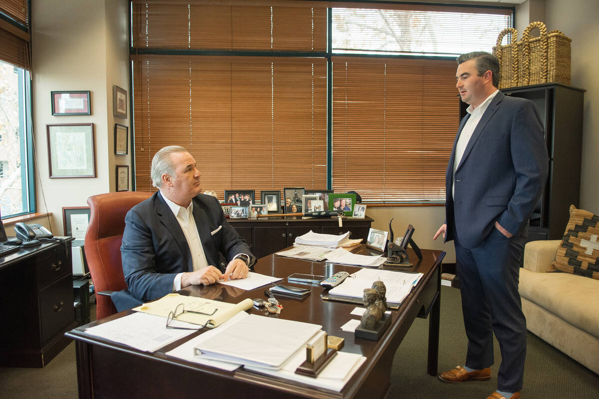 Greg Ferraro, president and founder of The Ferraro Group and his son, Tommy Ferraro, the compan ...