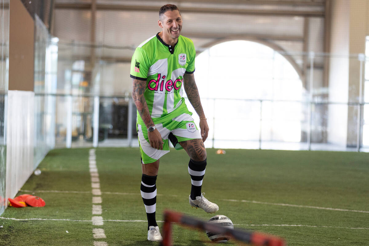 Italy World Cup soccer star Marco Materazzi participates in the Dieci Champions Academy at Big ...