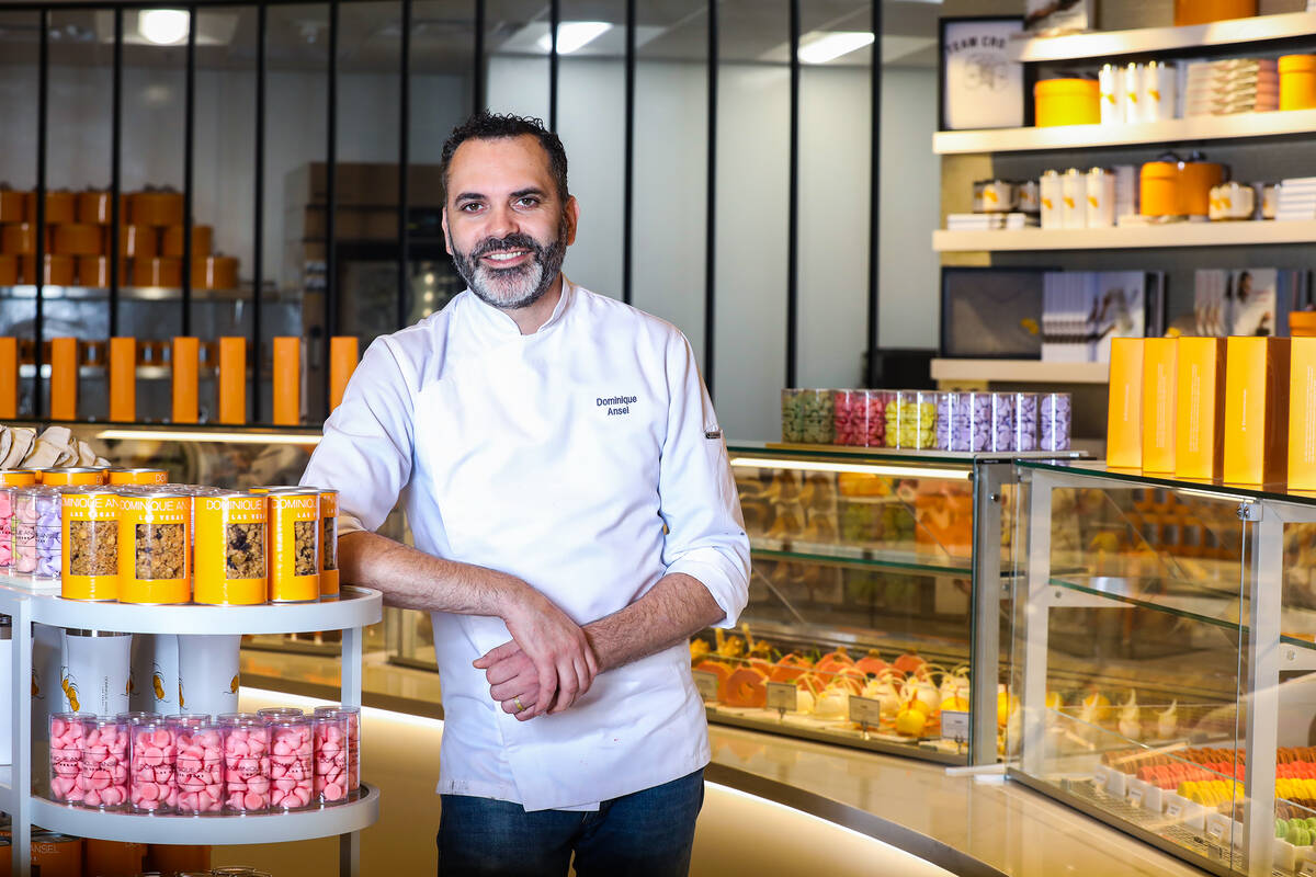 French pastry chef Dominique Ansel at his new bakery in Caesars Palace in Las Vegas on Monday, ...