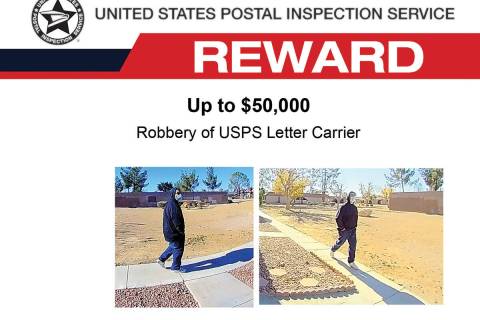 The U.S. Postal Inspection Service released these photos of a suspect in the Dec. 9 armed robbe ...