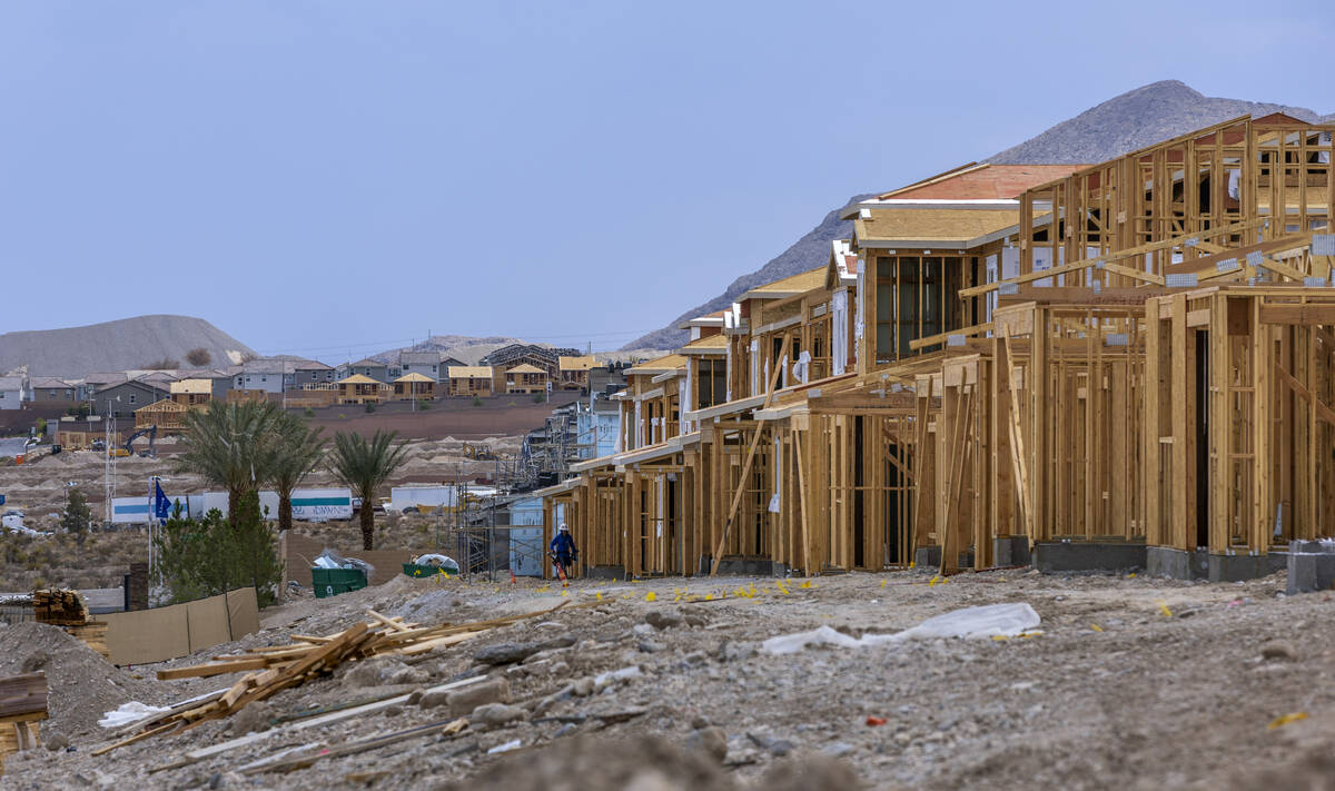 New home construction underway this summer at Centennial Heights. Las Vegas real estate experts ...