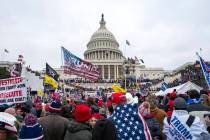 Rioters loyal to President Donald Trump rally at the U.S. Capitol in Washington on Jan. 6, 2021 ...