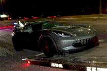 This Chevrolet Corvette Z06 Stingray was impounded Monday, Dec. 19, 2022, after police said the ...