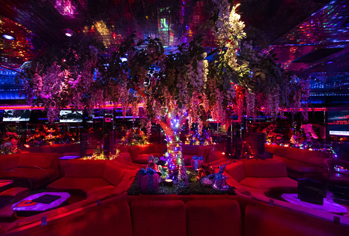 Decor at the Fireside Lounge at Peppermill on Wednesday, Dec. 14, 2022, in Las Vegas. The famed ...