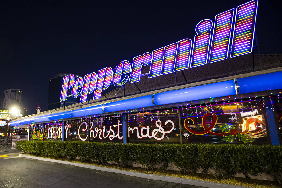 An exterior view of the Peppermill on Tuesday, Dec. 13, 2022, in Las Vegas. The famed restauran ...