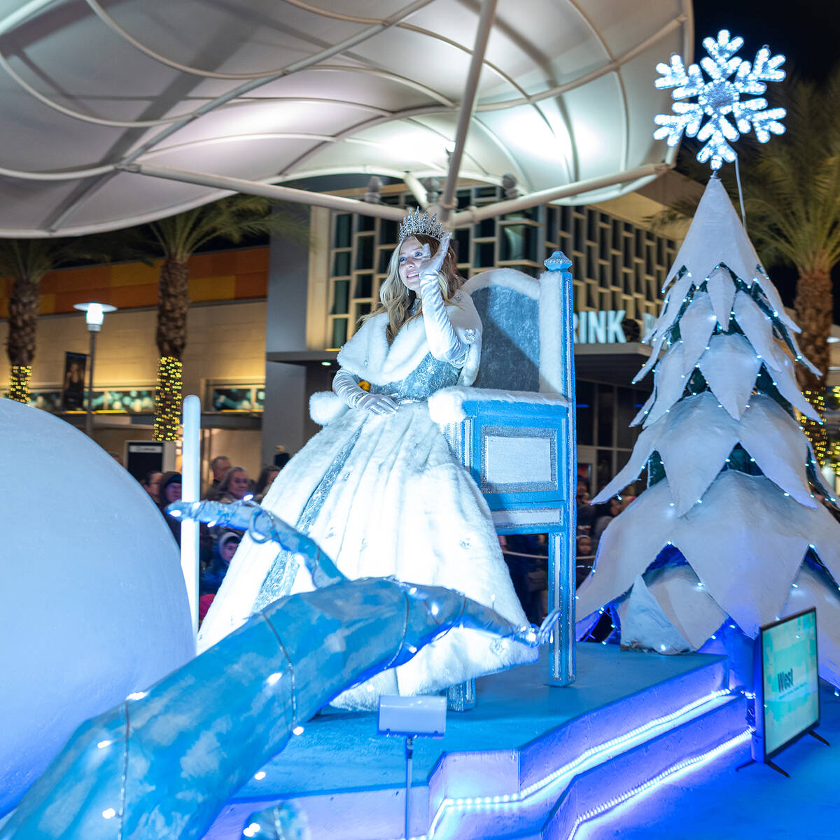 This year's Downtown Summerlin Holiday Parade featured the "Ice Queen." (Howard Hughes Corp.)