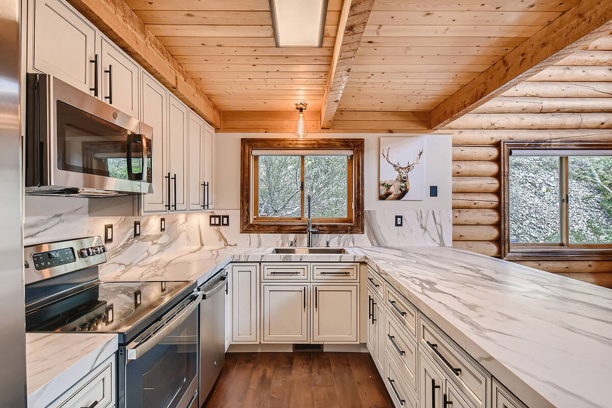 The kitchen has been updated. (Mt. Charleston Realty)
