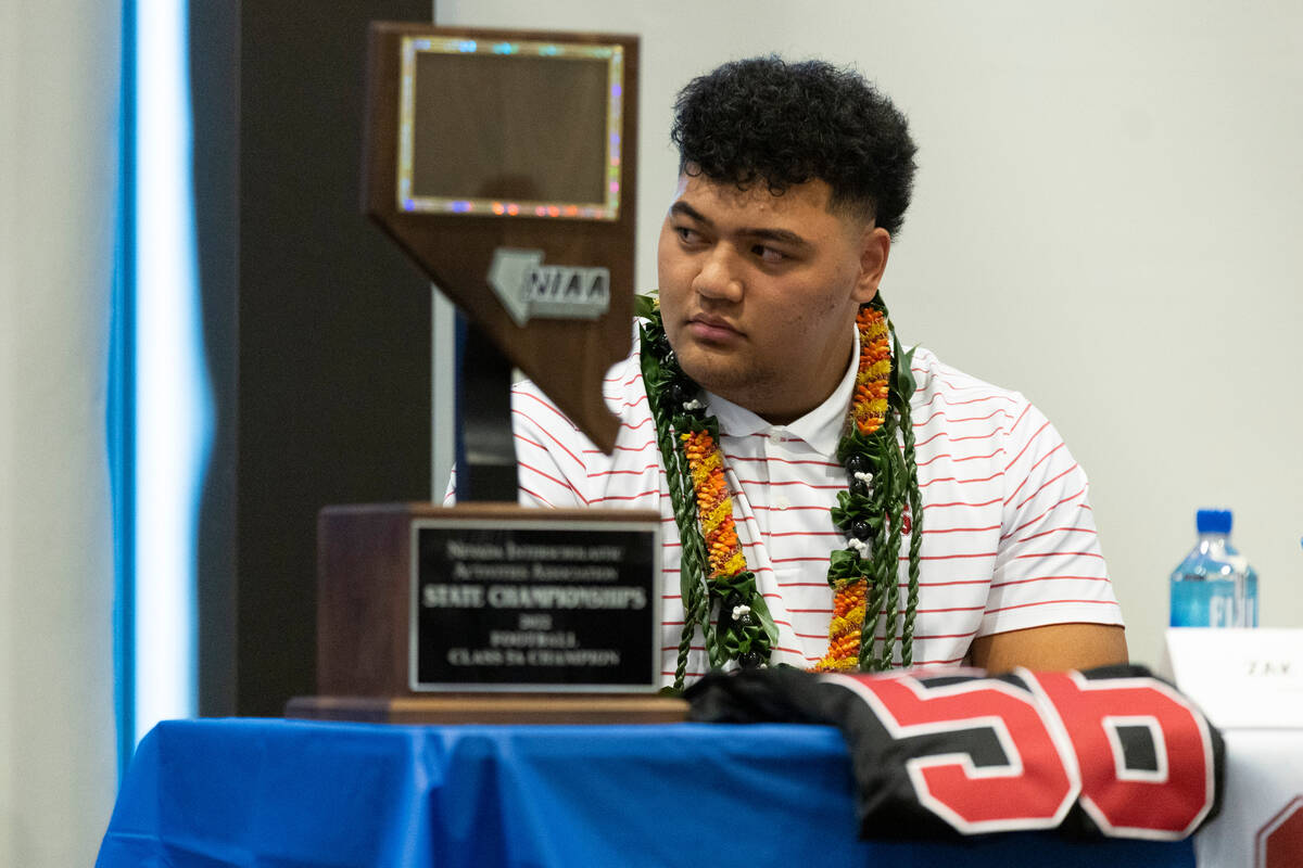 Zak Yamauchi, committed to Stanford University, participates during National Signing Day event ...