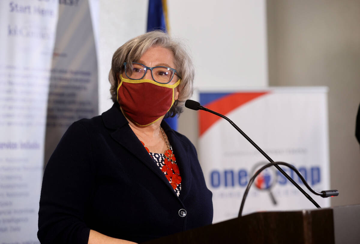 Elisa Cafferata, director of Department of Employment, Training and Rehabilitation, during JobF ...