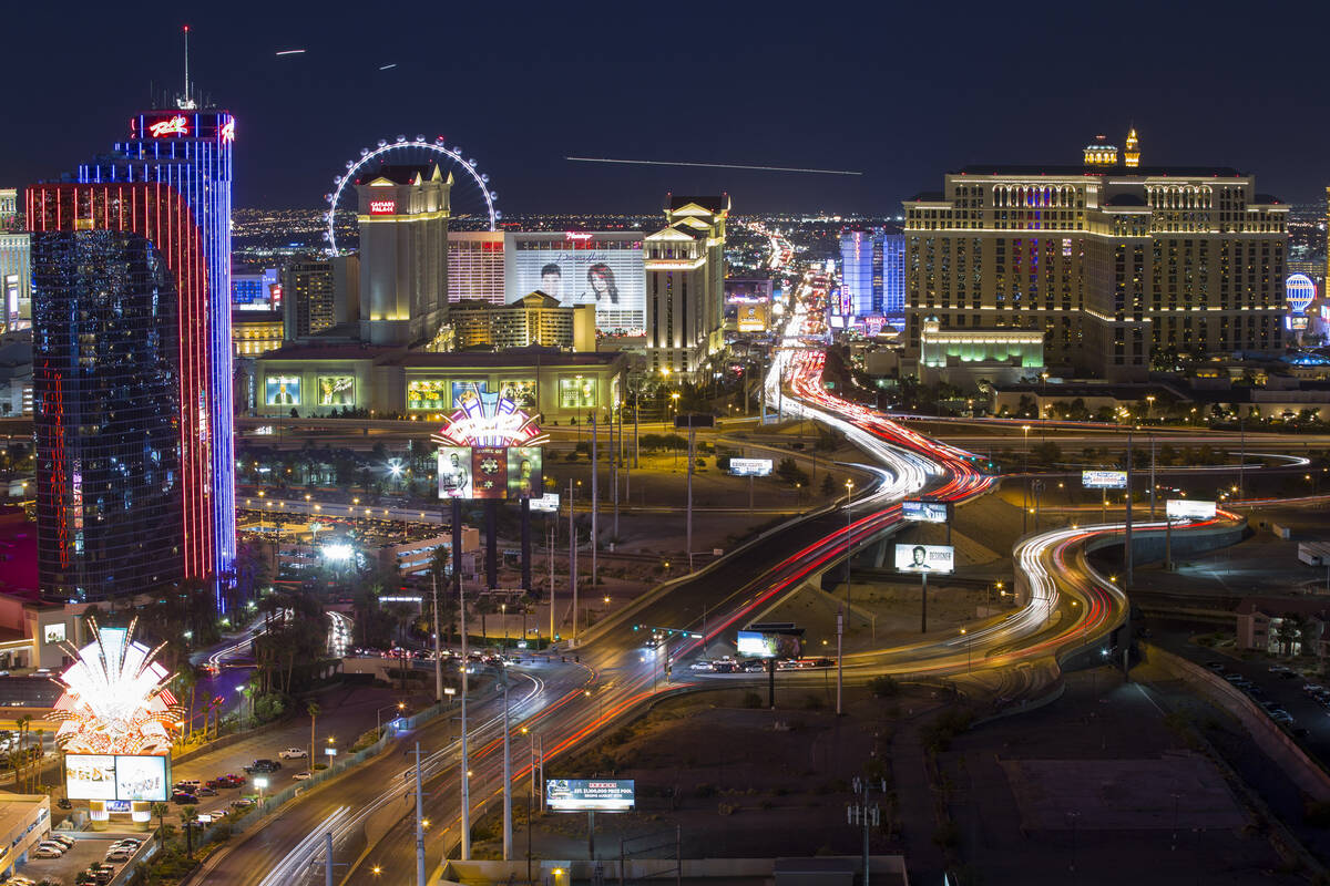 Hotels on the Strip in Las Vegas on Saturday, June 30, 2018. Richard Brian Las Vegas Review-Jou ...