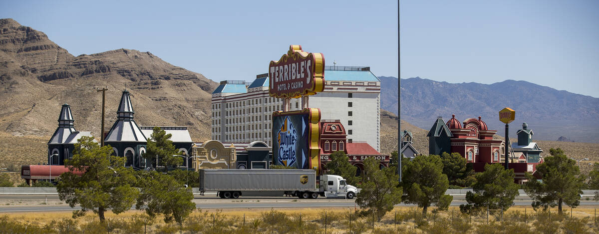 The shuttered Terrible's hotel-casino on Friday, Sept. 4, 2020, in Jean. (L.E. Baskow/Las Vegas ...
