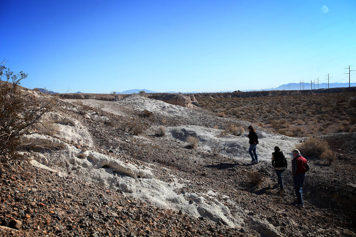 From left, Lynn Davis, Nevada program manager for the National Parks Conservation Association, ...