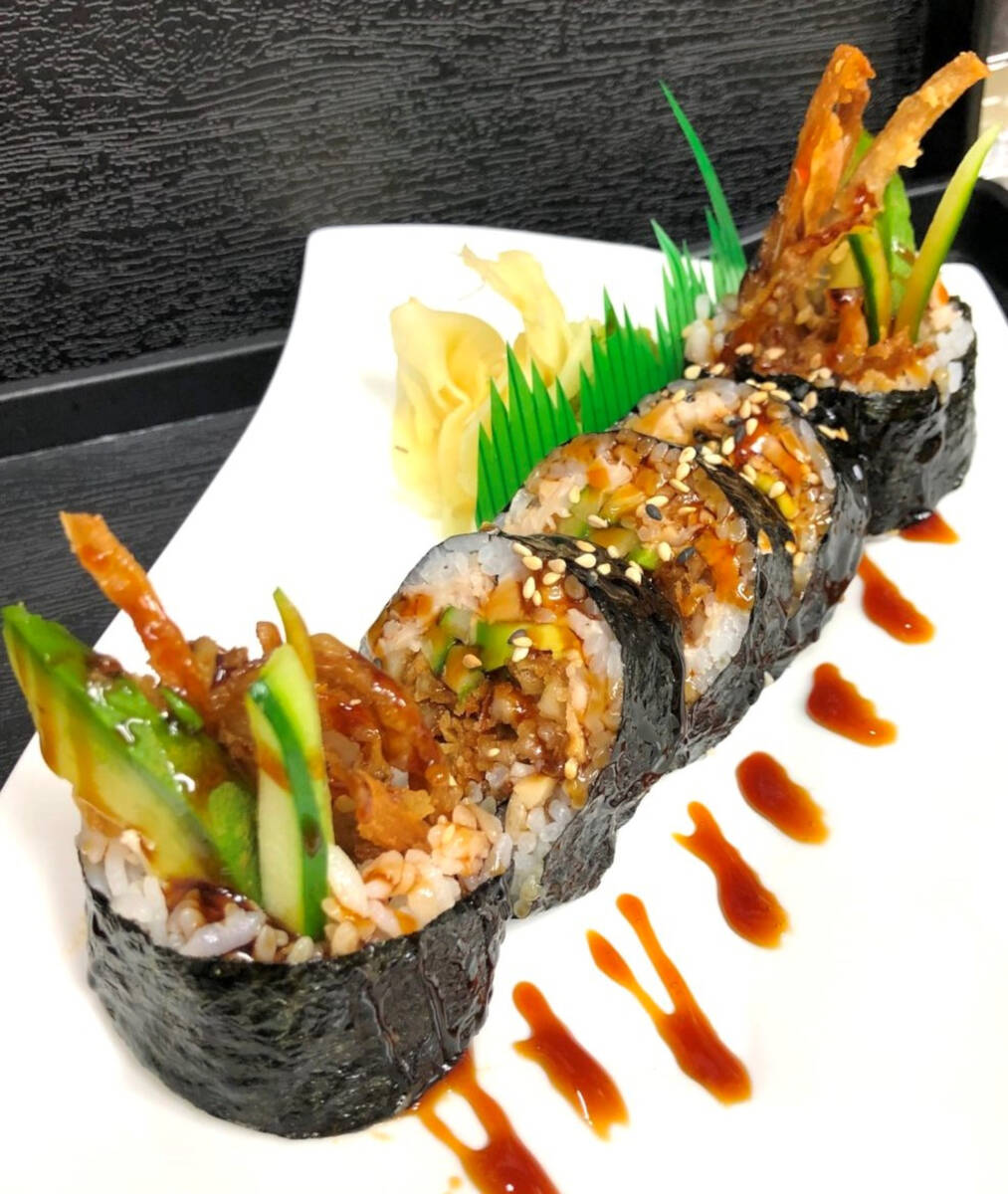 Daikon Sushi is serving this spider roll and other dishes for Las Vegas Vegan Dining Month in J ...