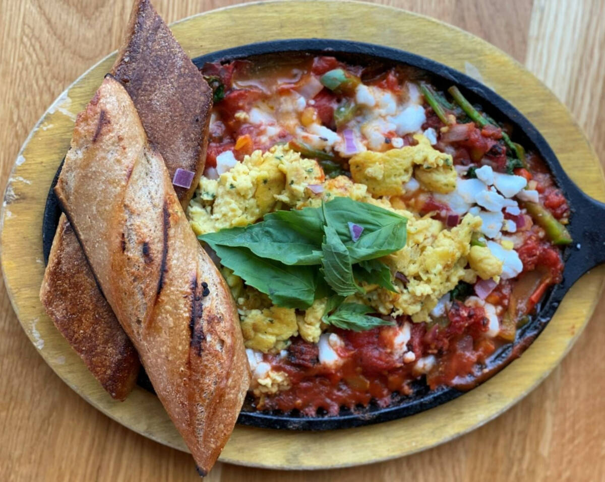 Good Morning Kitchen & Cocktails is serving shakshuka for Las Vegas Vegan Dining Month in Janua ...