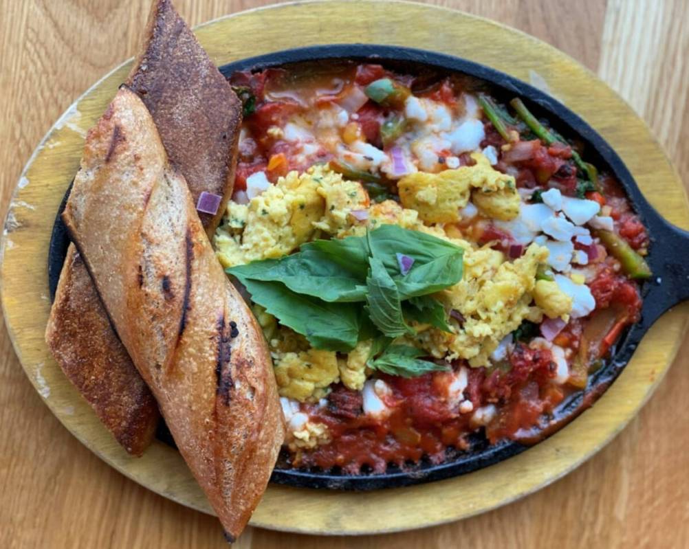 Good Morning Kitchen & Cocktails is serving shakshuka for Las Vegas Vegan Dining Month in Janua ...
