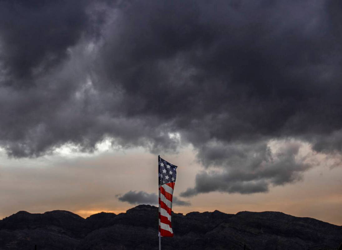 Cloudy skies and a high in the upper 50s is forecast for Las Vegas on Thursday, Dec. 29, 2022, ...