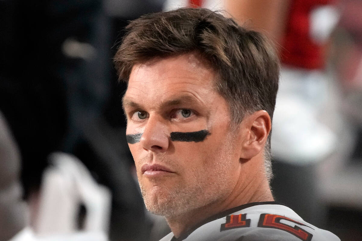 Tampa Bay Buccaneers quarterback Tom Brady (12) during the second half of an NFL football game ...