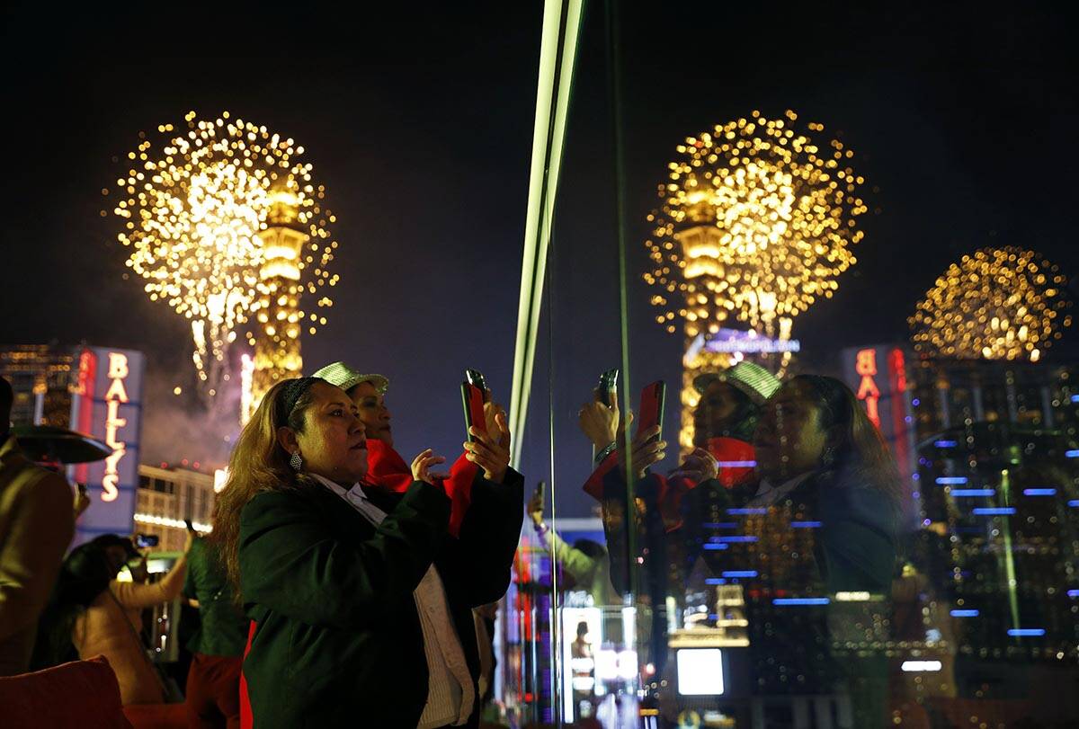 New Year's Eve fireworks could combine with rainfall on Saturday, Dec. 31, 2022, according to t ...