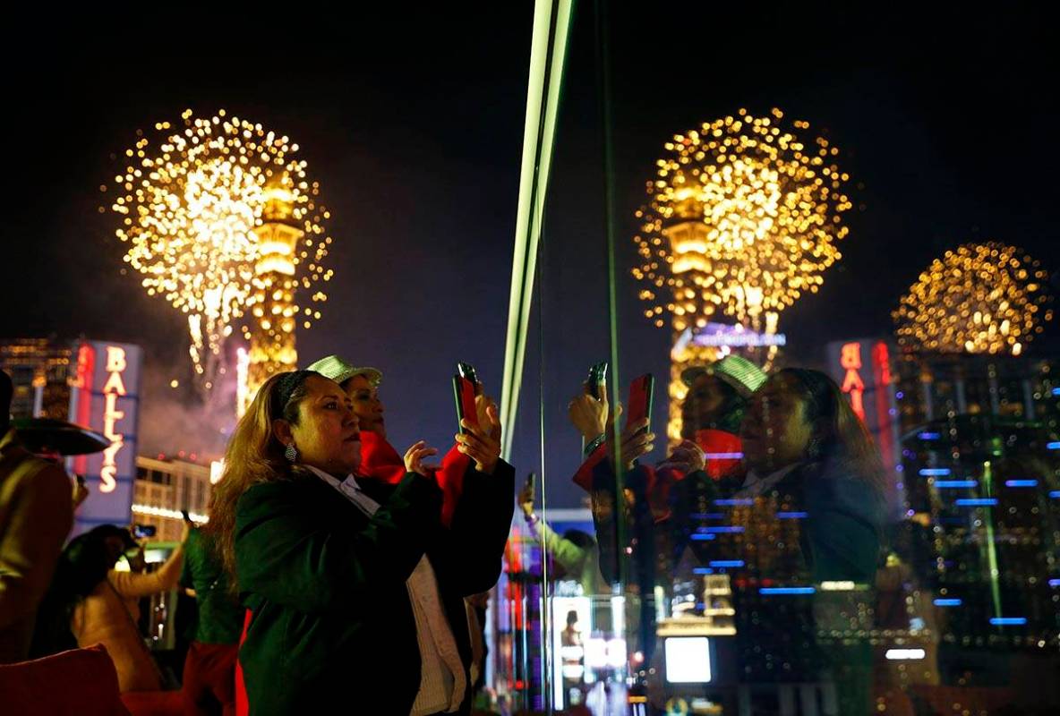 New Year's Eve fireworks could combine with rainfall on Saturday, Dec. 31, 2022, according to t ...