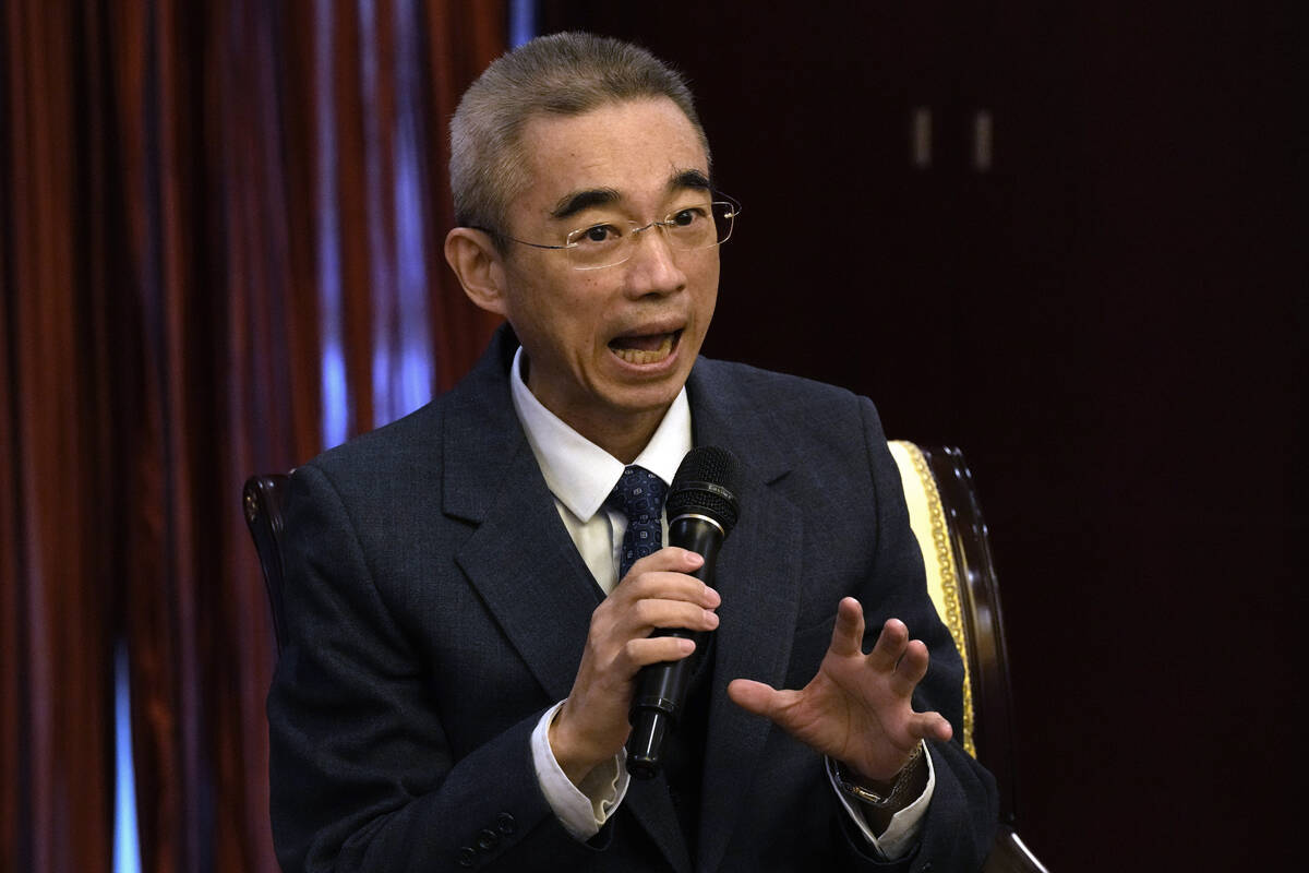 Wu Zunyou, the chief epidemiologist at China's Center for Disease Control, speaks during a pres ...