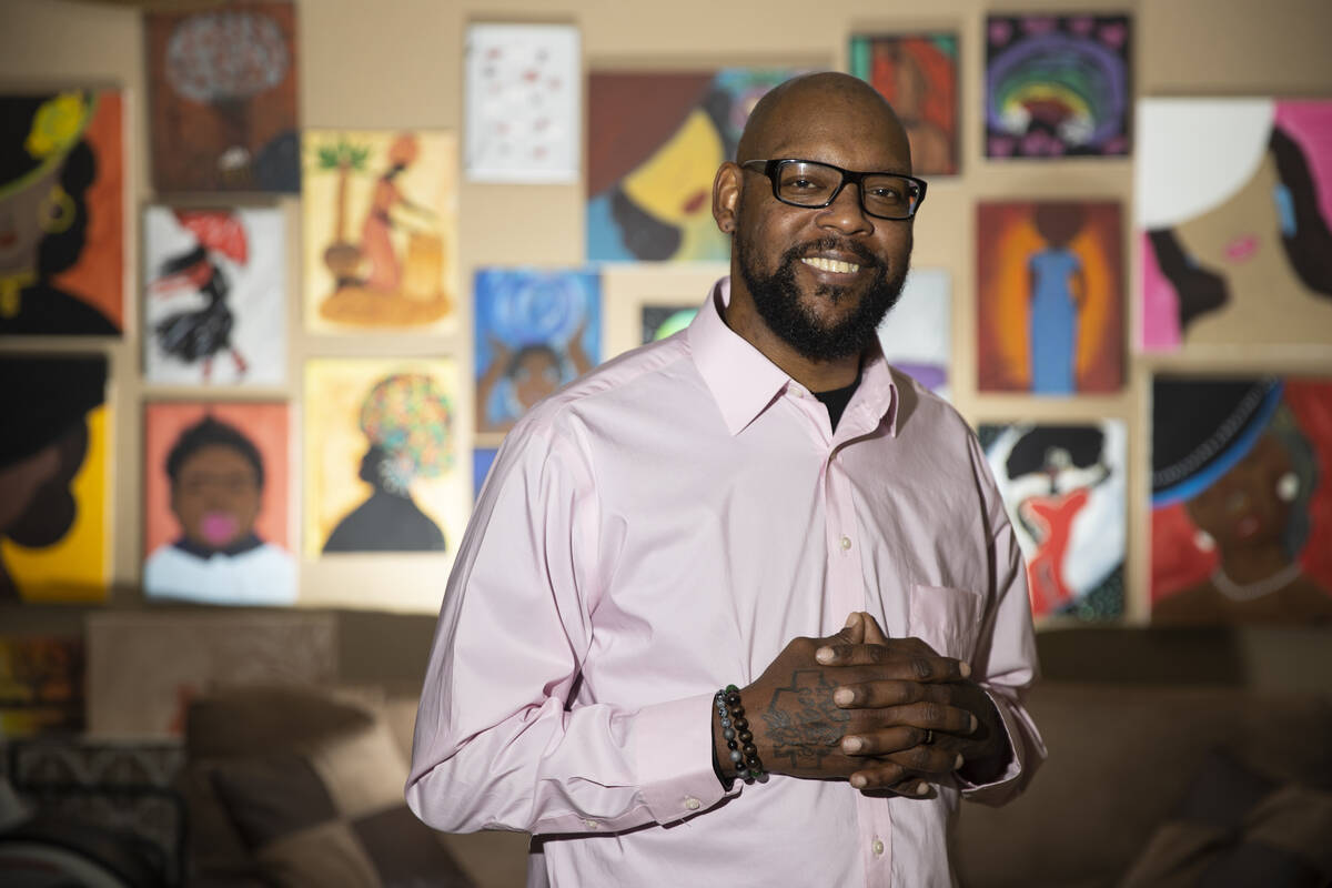 Military veteran Marcus Roberts, a heart and kidney transplant recipient, poses for a portrait ...