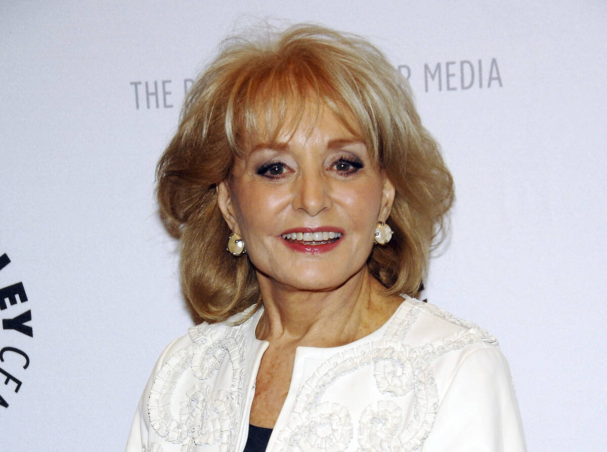 FILE - Barbara Walters arrives to participate in a panel discussion featuring the hosts of ABC' ...