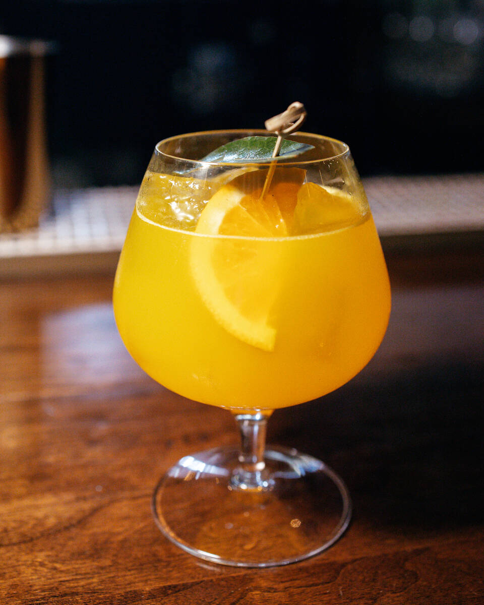 An Orange Creamsicle is one of the spirit-free cocktails being served at Sparrow + Wolf in Las ...