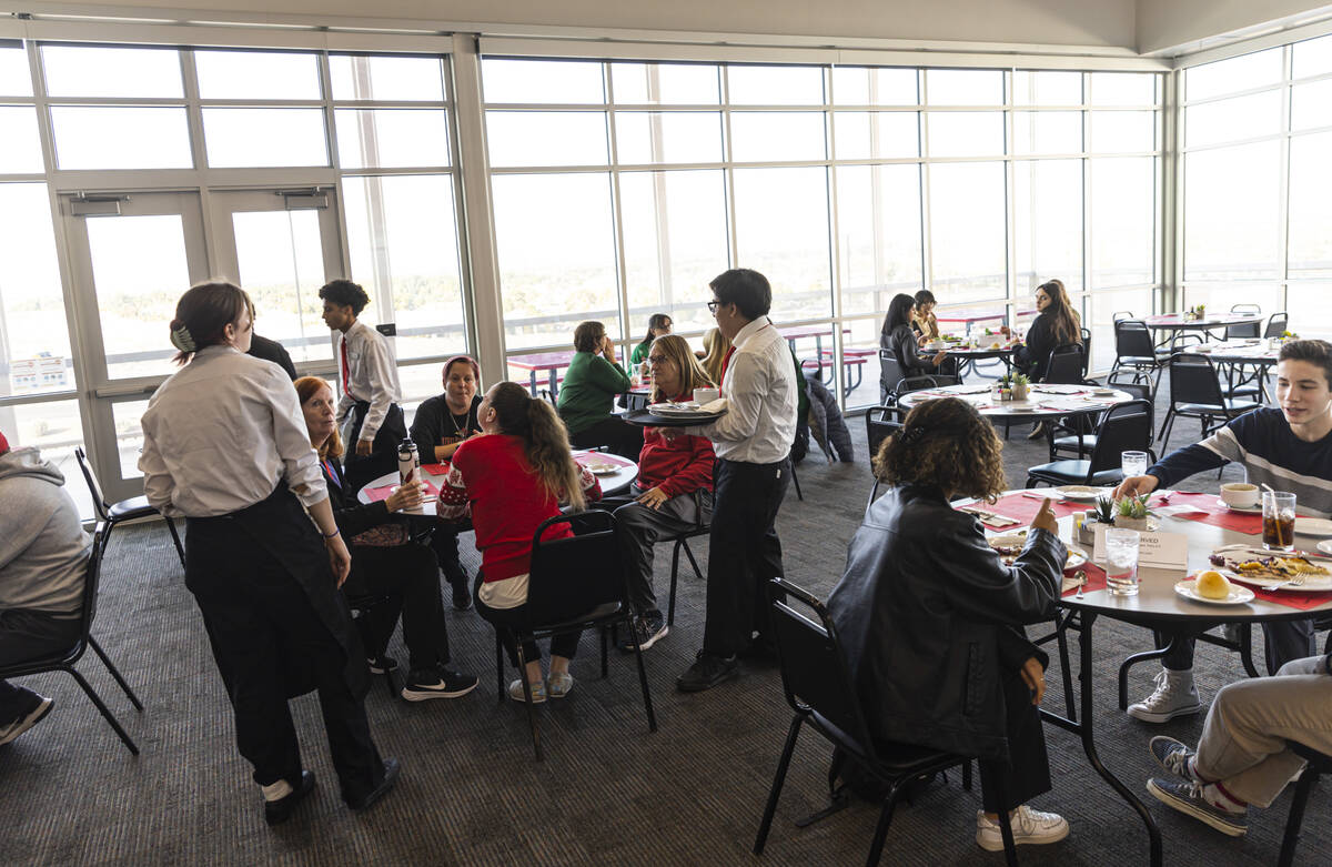 Students and staff dine at The Whitney, a student-operated restaurant at Southeast Career Techn ...
