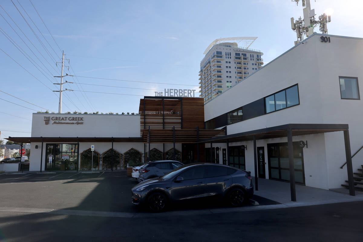 The Herbert building in downtown Las Vegas Tuesday, Dec. 13, 2022, houses startup SafeArbor tha ...