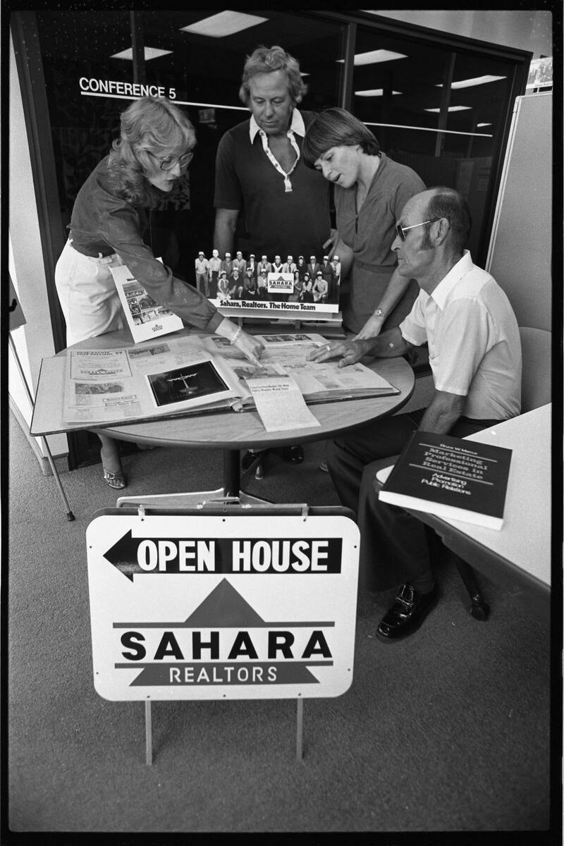 A promotional photo for Sahara Realtors in Las Vegas in 1981. (Las Vegas Review-Journal file)