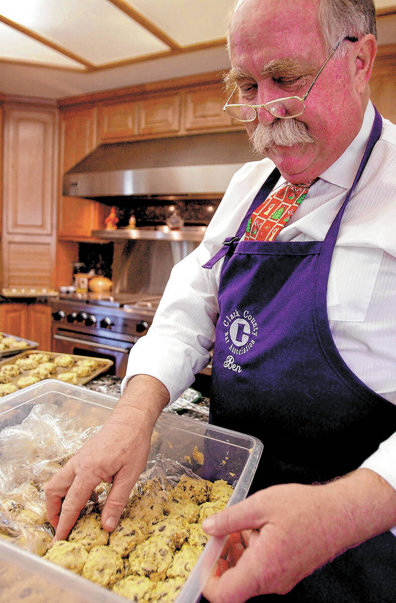 Ben Graham, Chief DA, and lobbyist, bakes 7,000 cookies each year for Christmas to give to vari ...