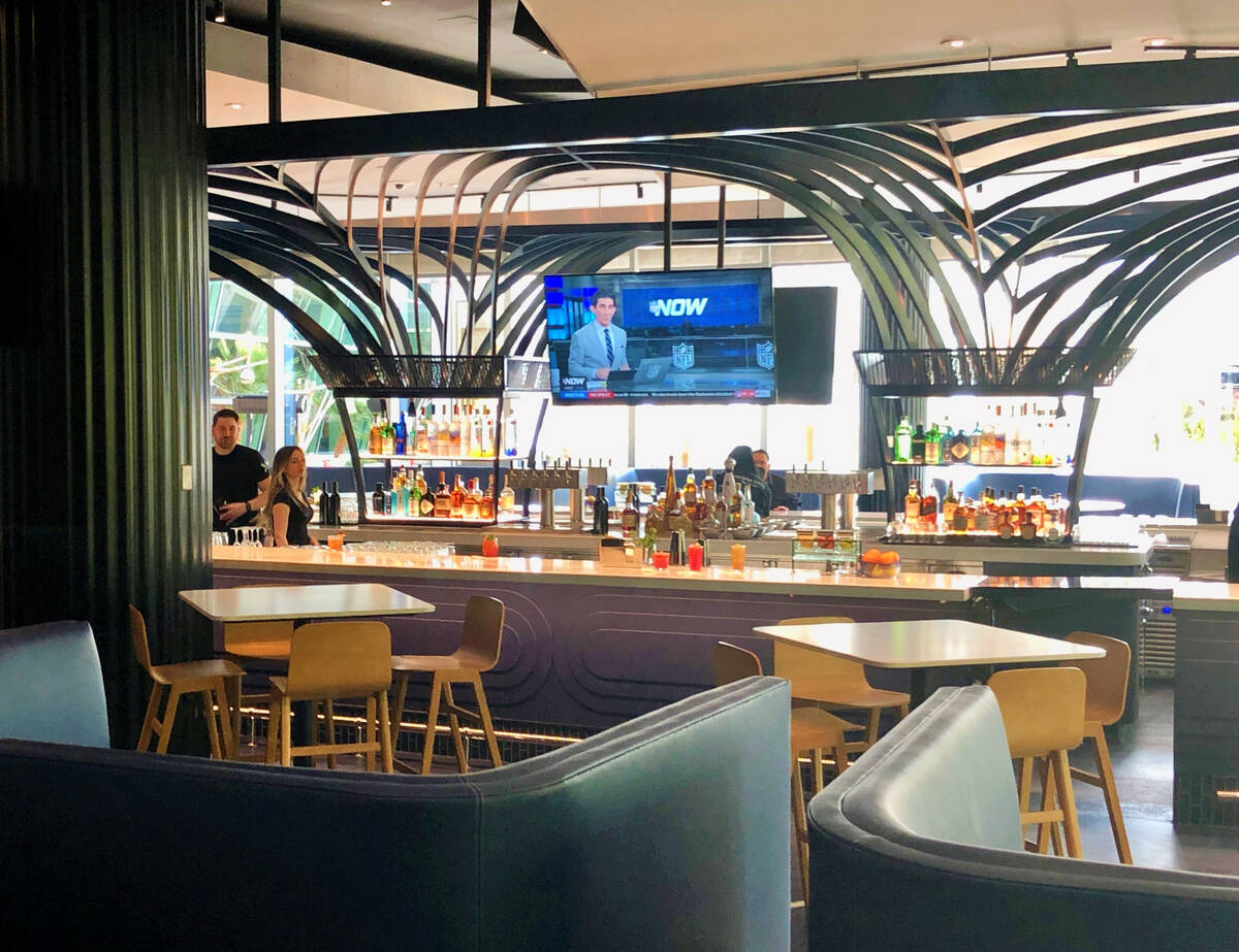 Proper Bar at Proper Eats food hall that opened in late December 2022 in Aria Resort on the Las ...