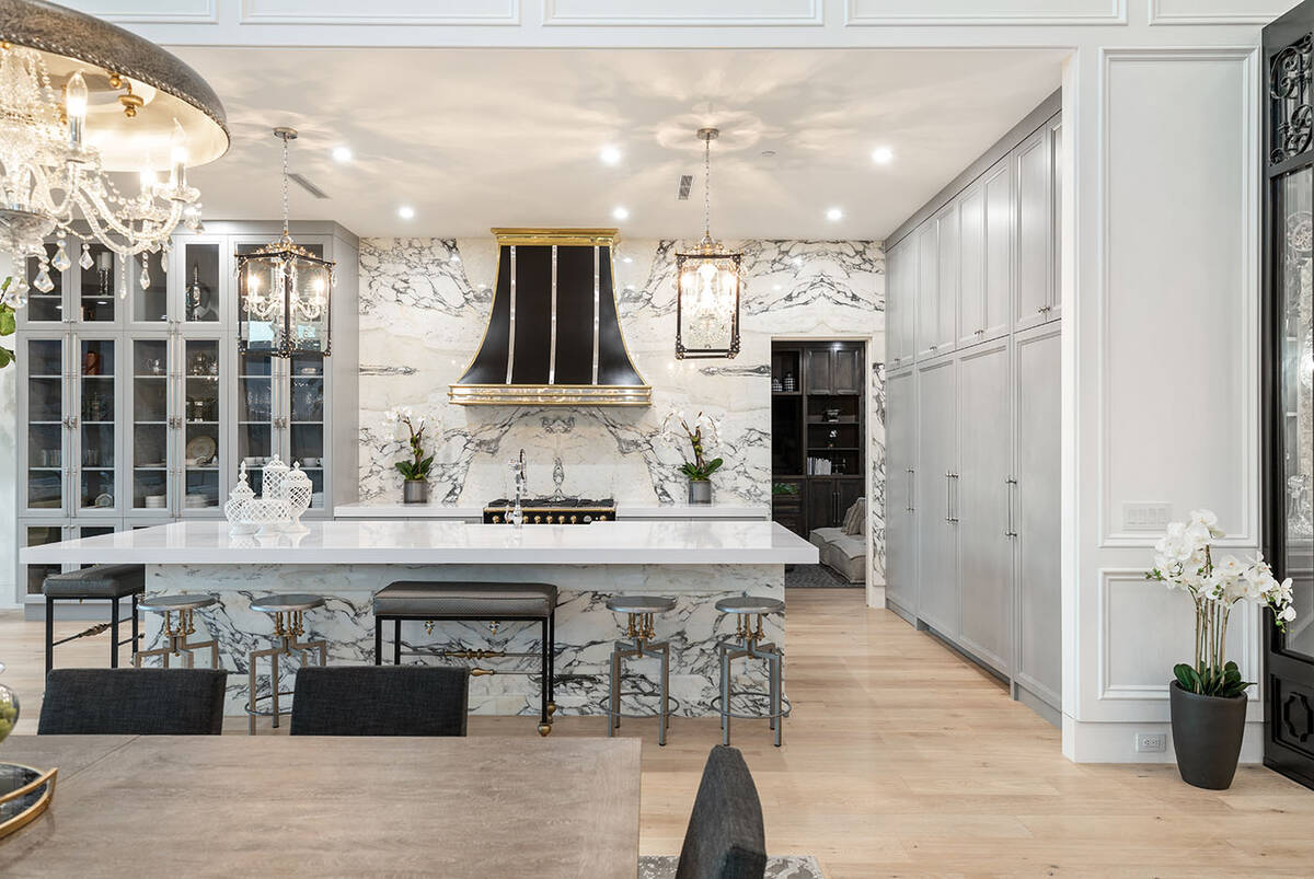 The Summit Club home features a French contemporary kitchen. (IS Luxury)