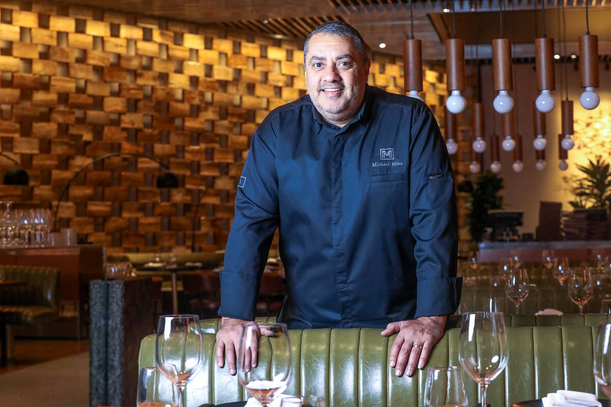 Chef Michael Mina at his restaurant, StripSteak, at Mandalay Bay in Las Vegas, Wednesday, Jan. ...