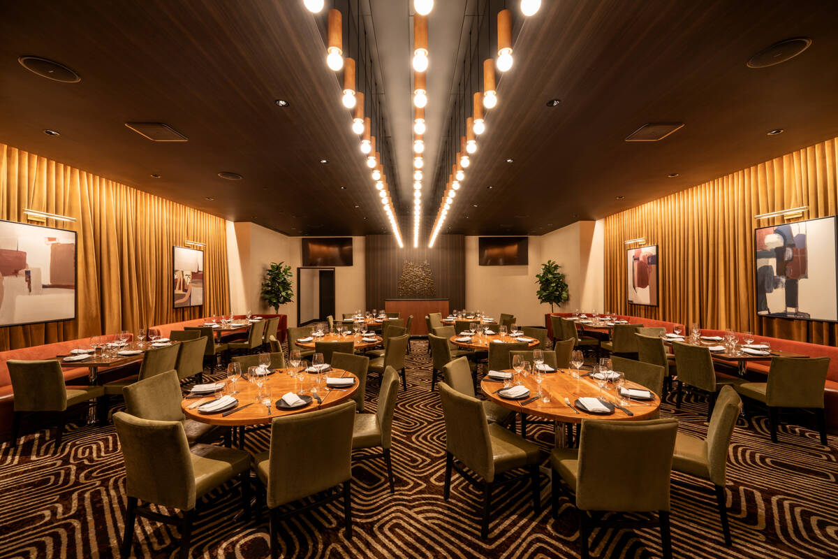 The new private dining room at StripSteak in Mandalay Bay. The restaurant on the Las Vegas Stri ...